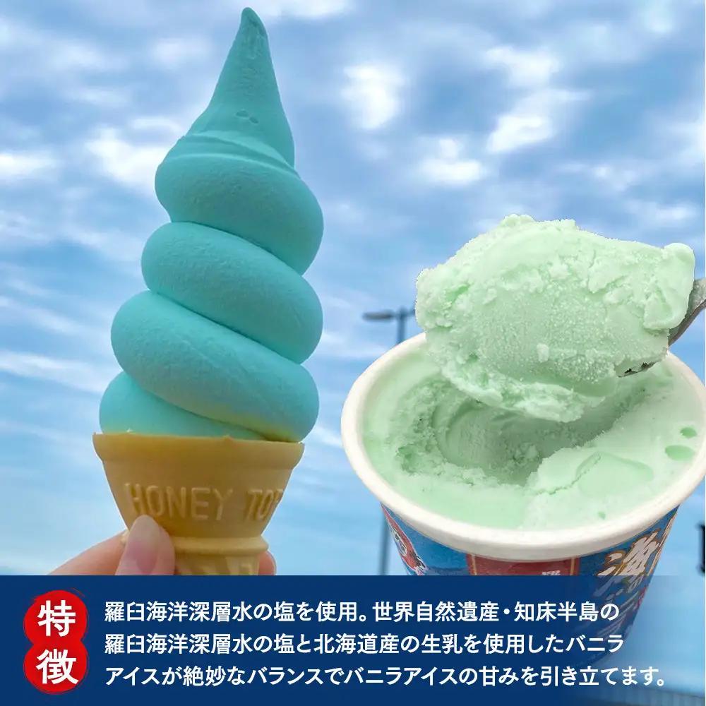 海洋深層水使用！ バニラアイス・羅臼昆布バニラアイス 12個セット ｜ 北海道