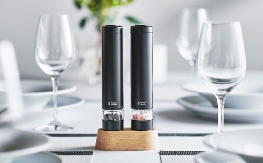 〈Russell Hobbs〉 電動ミル　ソルト&ペッパー　ミニ　ブラック【 ハンディ コンパクト ミル 電動 オシャレ 料理 調理 家電 】