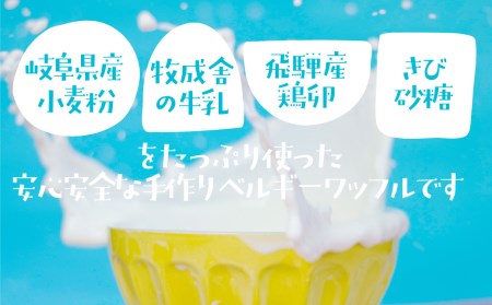 飛騨のめぐみを詰め込んだ自家製ベルギーワッフル 4種8個セット [Q2631] ワッフル
