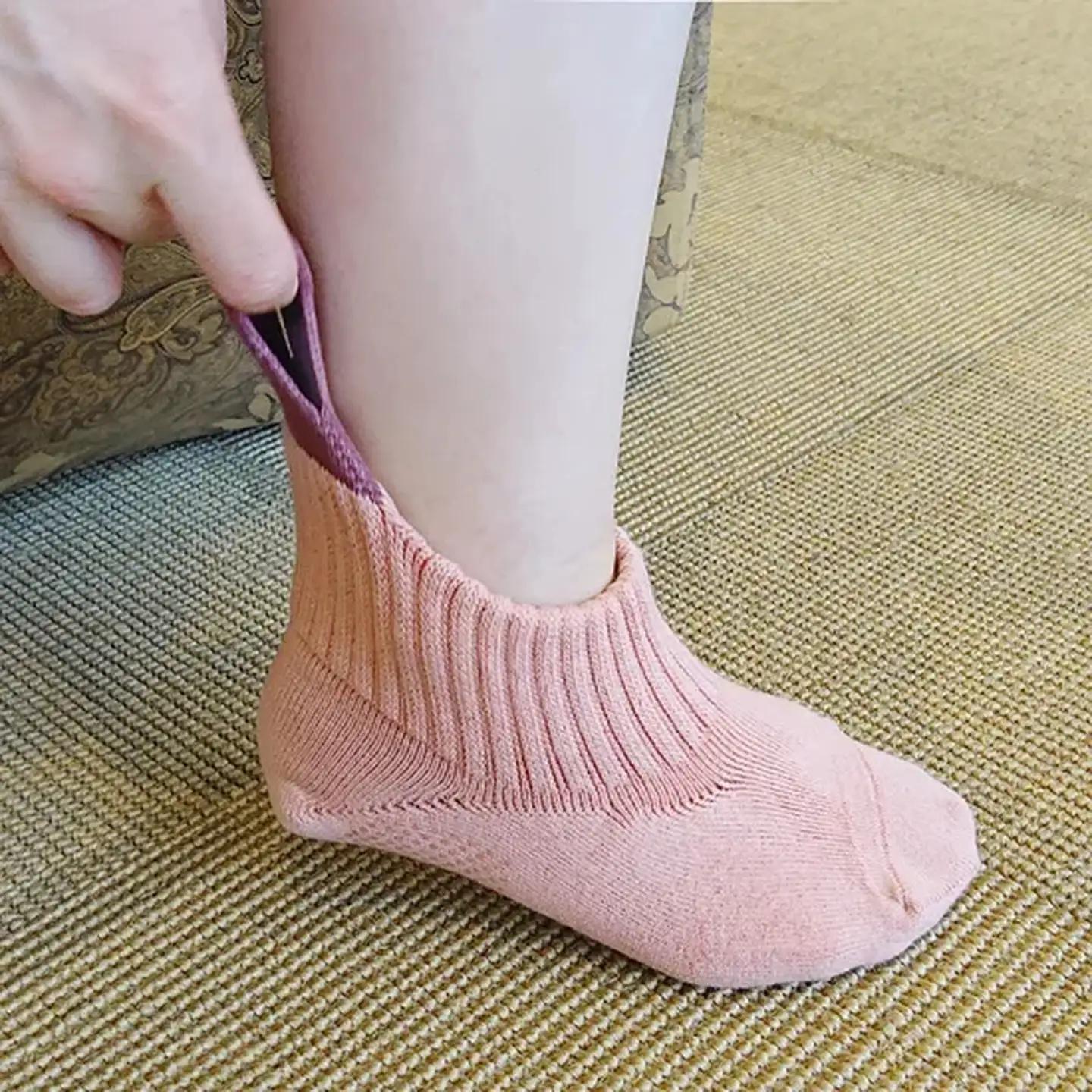 【履きやすい】 ソックス Sサイズ ベージュ 靴下