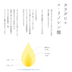 [5-164]　生食用　亜麻仁油３本