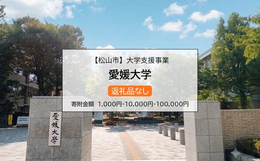 
                  【お礼の品なし】大学支援事業（愛媛大学）1,000円 / 10,000円 / 100,000円 
                