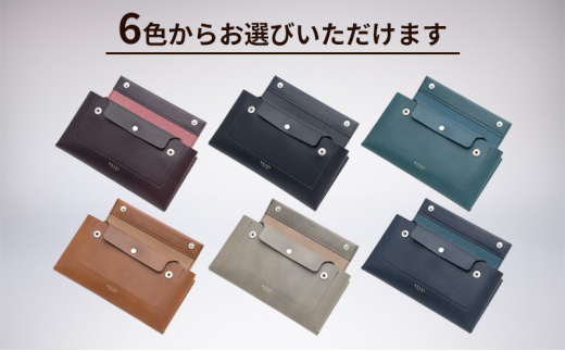 折革 長財布 牛革 コンパクト ネイビー コイン 収納力 革財布 さいふ サイフ saifu コインケース 小型化 職人 本革製品 素材 折り革 革財布 皮 レザー 湘南工房 キャッシュ ウォレット 