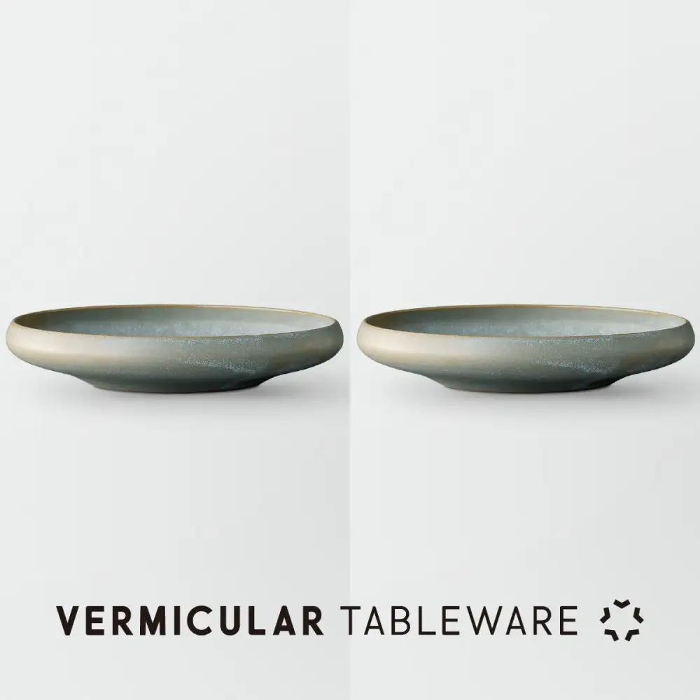 Tableware Shallow Bowl Curveペアセット21cm 霞