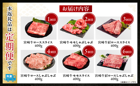 【6か月定期便】宮崎牛バラエティ定期便_Tk031-t023