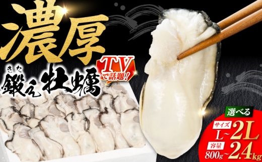 鍛え牡蠣 むき身 Lサイズ（冷凍）計3kg 江田島市／有限会社寺本水産 [XAE026]
