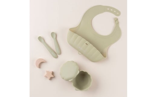 ケラッタ ベビー食器 4点セット（シーウィードグリーン） | ケラッタ kerata 赤ちゃん ベビー 日用品 食器 ベビー食器 マタニティ 長野県 塩尻市