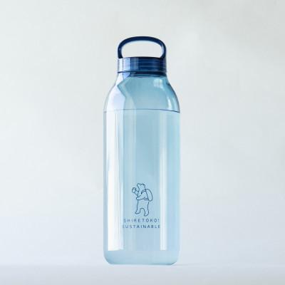ふるさと納税 斜里町 知床トコさん　ウォーターボトル　ブルー　950ml×1本　常温で水が飲める 耐熱マイボトル