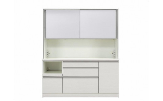 
            シュシュ キッチンボード 幅170cm オープンボード カップボード 引き戸 食器棚 完成品 ダイニングボード 大川家具
          