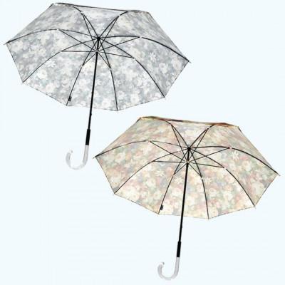 ふるさと納税 田原本町 傘 レディース 雨傘 長傘 サテン織り 手開き 花柄 173511 日本製 ブラック |  | 02