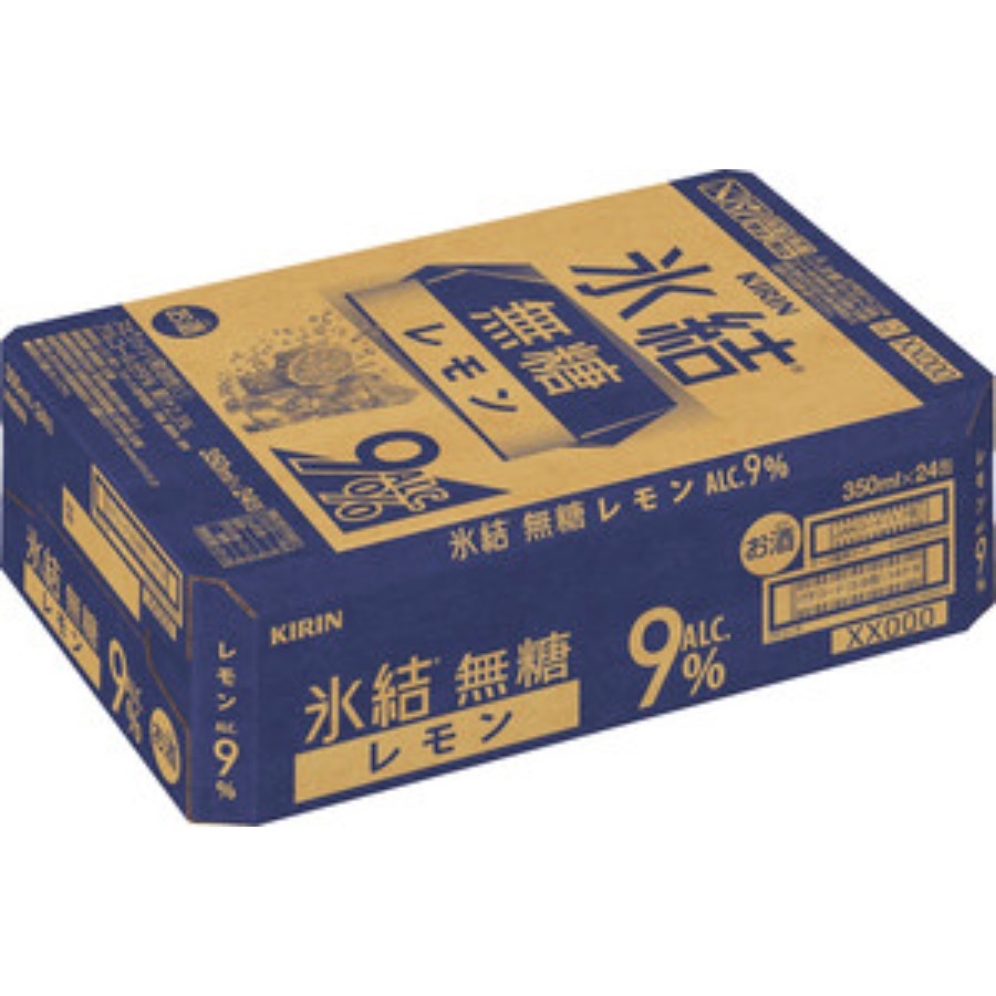 ＜キリンビール＞キリン 氷結(R)無糖 レモン ALC.9% 350ml 缶（お酒）×24本