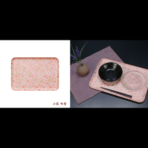 タツクラフト 友禅和紙トレー M 33cm 2枚セット 小花 吹雪 【Tk306】