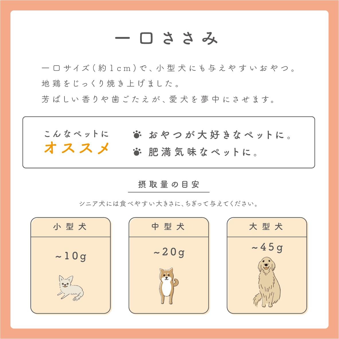 ペットフード研究所 国産無添加 一口ささみ500g【087D-069】