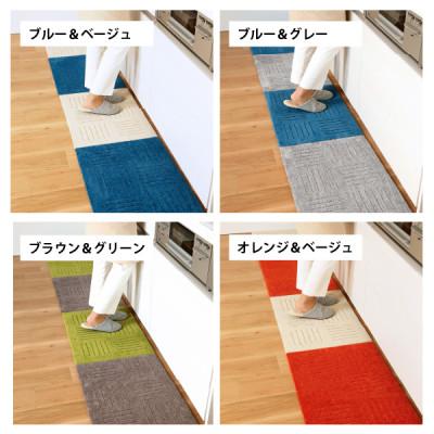 ふるさと納税 海南市 洗えるジョイントマット　45×60cm　ブルー　2枚組　ピタプラス　吸着 |  | 03