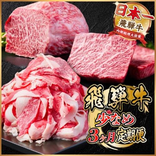 【毎月定期便】飛騨牛 少なめ定期便 計1kg 全3回【配送不可地域：離島】【4055497】