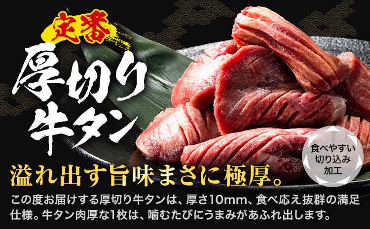 牛タン 厚切り 塩味 1kg 500g×2袋 《30日以内に出荷予定(土日祝除く)》牛肉 肉 牛 たん タン 牛たん 焼くだけ 訳あり 焼肉 焼き肉 熊本県 山江村 厚切り BBQ タン下 塩牛タン 