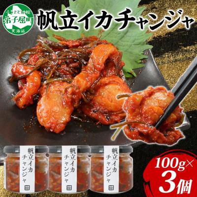 ふるさと納税 弟子屈町 【無地熨斗】ホタテ・イカチャンジャ100g×3個セット ご飯のお供 海鮮 北海道 弟子屈町 2945