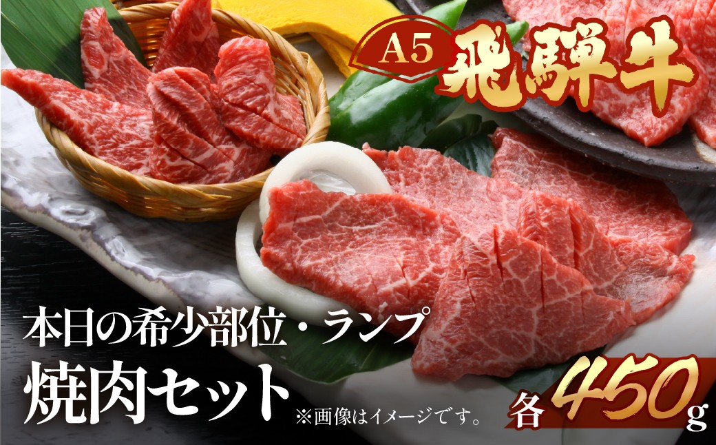 
                  【飛騨牛】本日の希少部位・ランプ焼肉セット  各450g  【冷凍】ブランド牛 牛肉 国産 下呂温泉 牛 食べ比べ 焼肉 焼き肉 
                