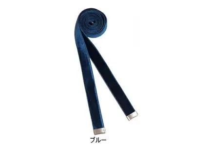 リボンタイ ベルベット 1.8cm幅【ブルー／金具シルバー】【大阪府吹田市】ファッション メンズ レディース クラシカル モード 発表会 入学式 卒業式 フォーマル コーディネート アクセント 