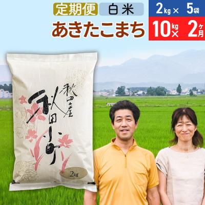 ふるさと納税 美郷町 《定期便2ヶ月》令和7年産 あきたこまち特別栽培米10kg×2回【白米】|01_tfs-111002