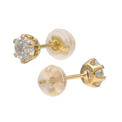 ふるさと納税 甲府市 K18 ダイヤモンドスタッドピアス(0.6ct) 40-2378 |  | 01