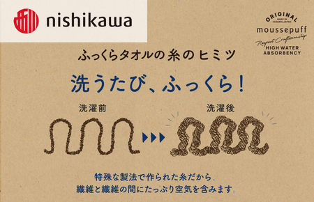 （今治タオルブランド認定）西川 ムースパフ バスタオル１枚（ピンク）MF5002【I003640BT1P】