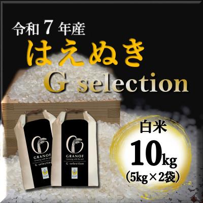 ふるさと納税 鶴岡市 【令和7年産】山形県鶴岡産 Gセレクション はえぬき 白米 10kg