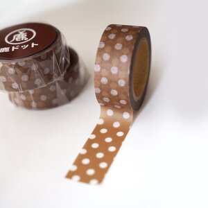 マスキングテープ 4個セット 鹿ドット 5-168