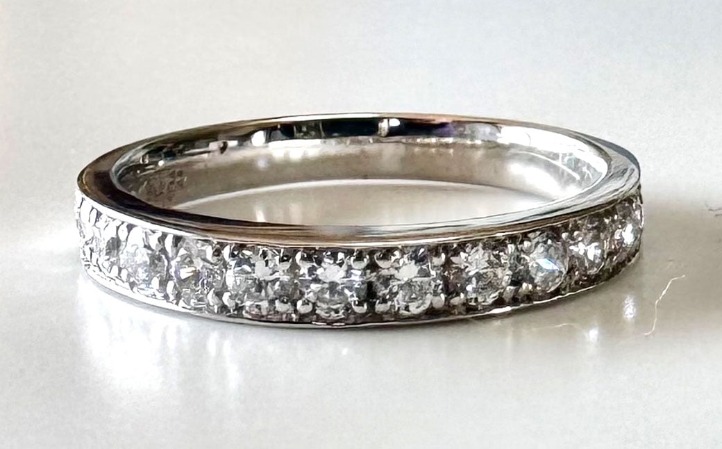 プラチナダイヤモンドリング ハーフエタニティーリング 0.50カラット 【AK-5718/0010】