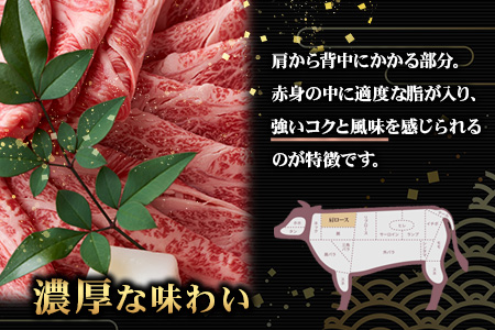 宮崎県産 椎葉牛 肩ローススライス 400g A5等級指定［送料無料 宮崎県 椎葉村 国産 国産牛 黒毛和牛 和牛 牛 牛肉 赤身 にく おにく 肉 お肉 a5 A5 すきやき すき焼き しゃぶしゃぶ