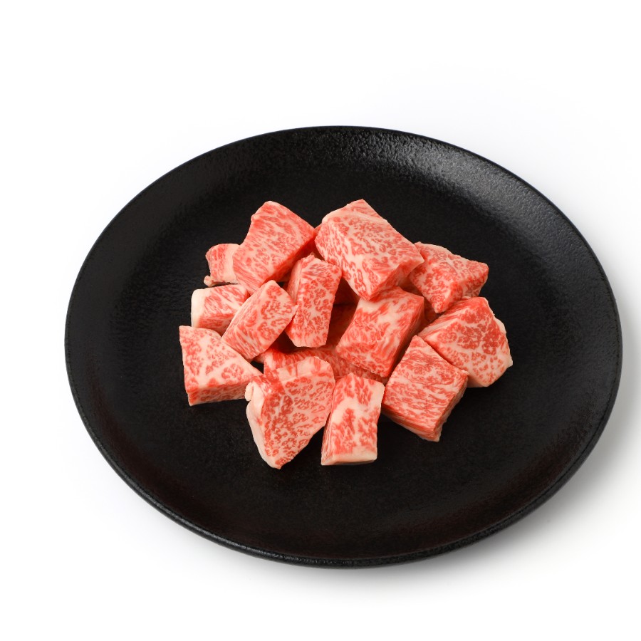 ＜大道精肉店＞A5等級「伊賀牛」サイコロステーキ用3種セット（ヒレ・サーロイン・イチボ）2パック（計600g）