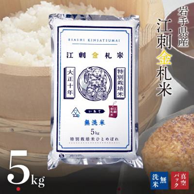 ふるさと納税 奥州市 【無洗米】江刺金札米ひとめぼれ 無洗パック米 5kg 令和7年産 真空パック  [A0035]