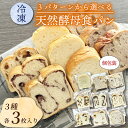 【ふるさと納税】 選べる 冷凍食パンセット 3種×3枚 セット品 個包装 5枚切り 食パン パン 天然酵母 パンセット セット品 トースト 食べ比べ 三種類 3種類 冷凍便 城陽市 京都