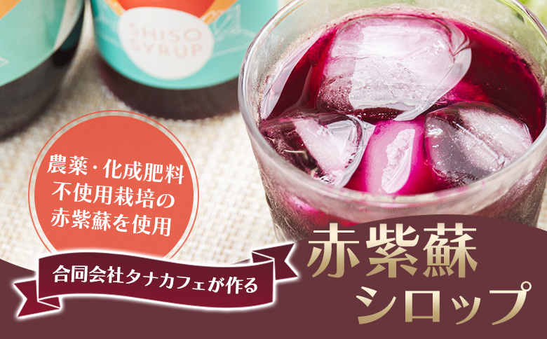 赤紫蘇シロップ(赤しそシロップ) 4本 合計1,200ml - シソ 赤しそ ジュース 飲料 ドリンク ソーダ割り カクテル スイーツ 濃縮 tc-0010