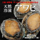 【ふるさと納税】【三陸たのはた・天然冷凍アワビ】約250g(小2～3個)【配送不可地域：離島】【1567389】