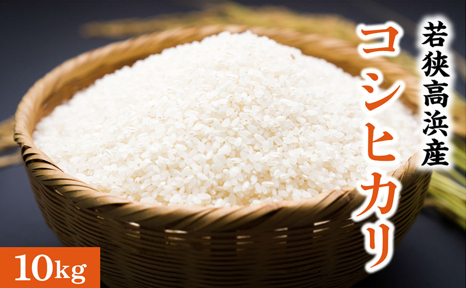 
            若狭高浜産 コシヒカリ 精米 10kg エコファーマー認定農家栽培
          