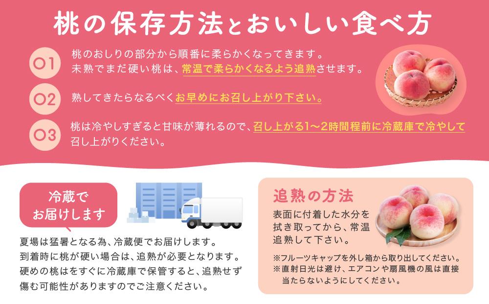 【産直・人気の特産品】和歌山の桃　約2kg・秀選品★2024年度発送★