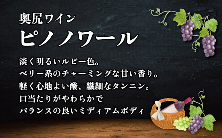 「奥尻ワイン」ピノノワール 【 ふるさと納税 人気 おすすめ ランキング ワイン 奥尻ワイン 赤ワイン ピノノワール 赤 OKUSHIRI 北海道 奥尻町 送料無料 】 OKUM012