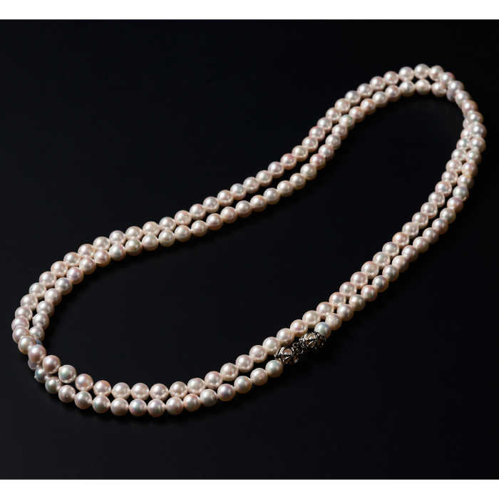 7.5-8アコヤ真珠120cmセミバロックロングネックレス ジュエリー アクセサリー ネックレス 真珠 パール 美穂野 佐賀市 ：C440-007_イメージ2