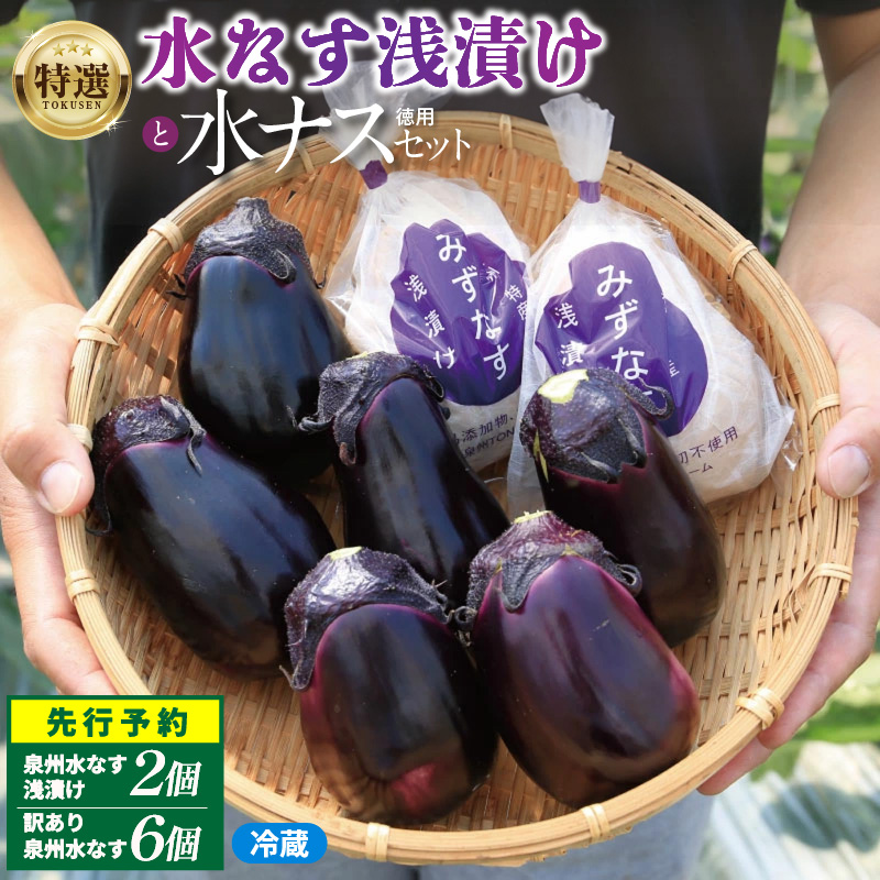特選 無添加 水なす漬け 徳用水ナス セット【食べ比べ 新鮮 野菜 泉佐野産 茄子 やさい TONOファーム 高評価 数量限定】