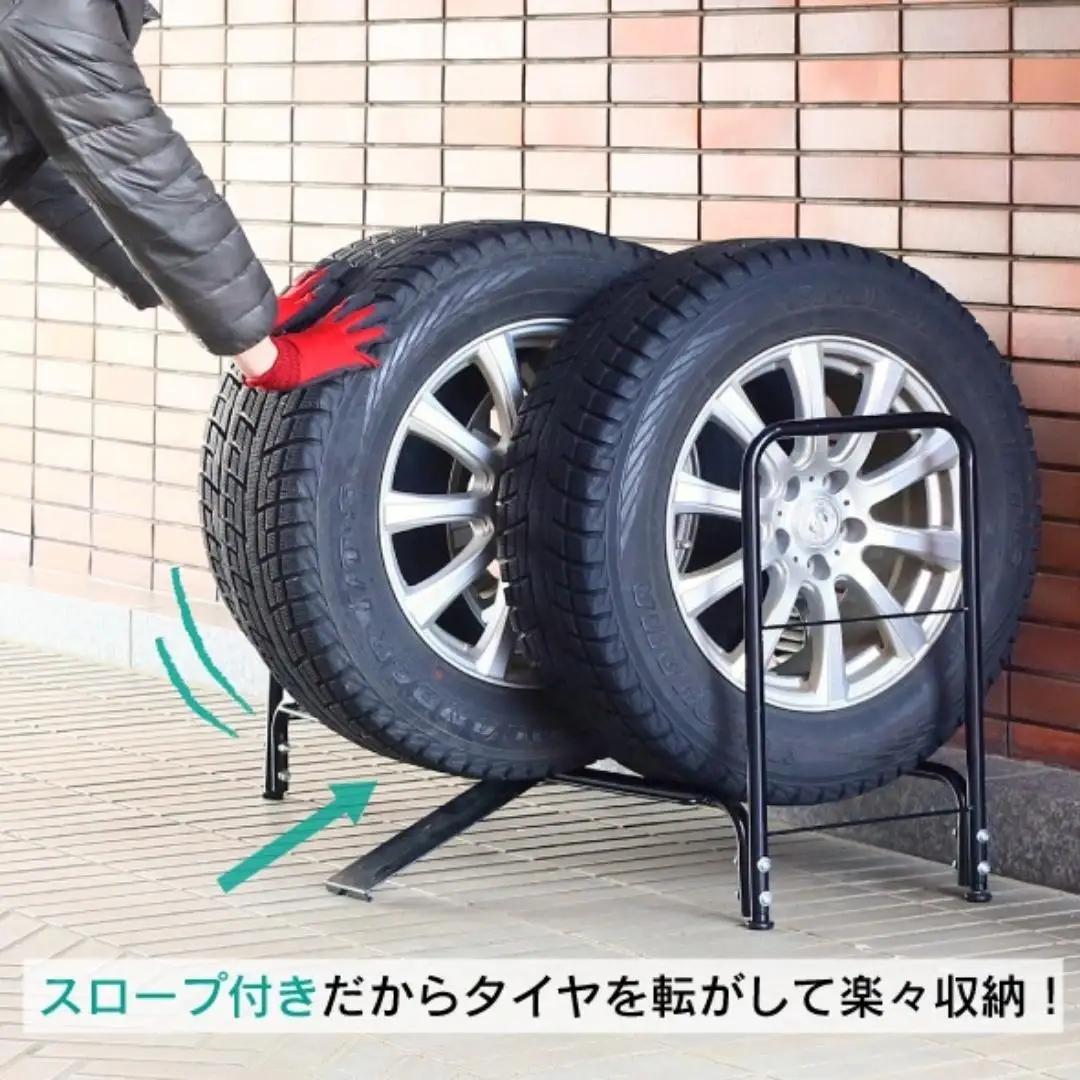 タイヤラック レギュラータイプ カバー付き 燕三条製 [川口工器]