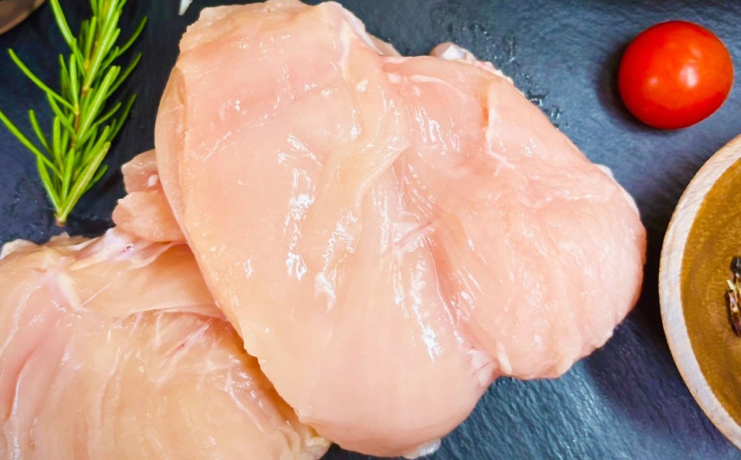 【愛媛県産 松山どり】 若鶏ムネ 切り身 500gずつ小分け 約3kg （780）