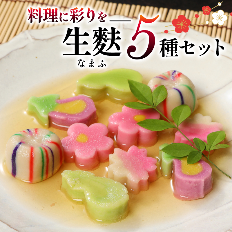 生麩 5種 セットお祝い 冷凍 正月 年末 特別 縁起物 華やか 料理 ひょうたん さくら なす てまり うめ 宮村製麩所 おもてなし おせち 母の日 ギフト プレゼント 年末 年始 お歳暮 お中元 お盆 新発田 新潟 I29