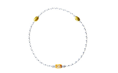 【Mサイズ】ザオラル・リカバリーネックレス　WH/GD｜横浜市  回復力向上 パフォーマンスアップ