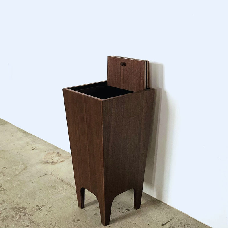 ダストボックス  ウォールナット　Lサイズ | インテリア 家具