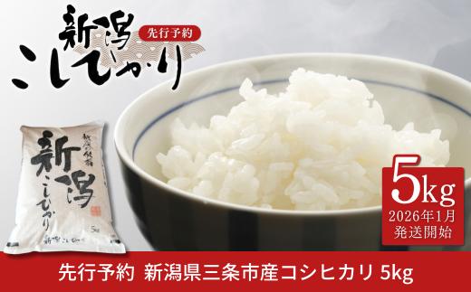先行予約 コシヒカリ 5kg 新潟県産 [2026年1月発送開始] 令和7年産 2025年産 こしひかり 令和7年度 [小林農園]  【014S147】