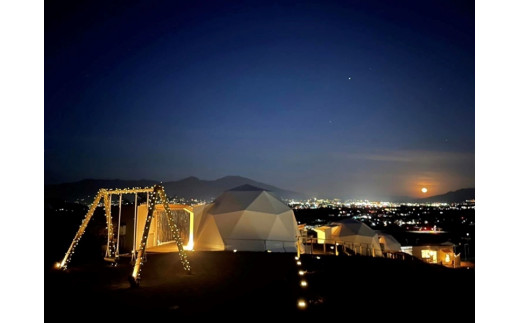 グランピング 温泉付きグランピング のぞみ グランピング & スパ 佐久× 軽井沢 宿泊補助券 (150,000円分)【 キャンプ グランピング アウトドア 体験・チケット 旅行 宿泊 長野県 佐久市