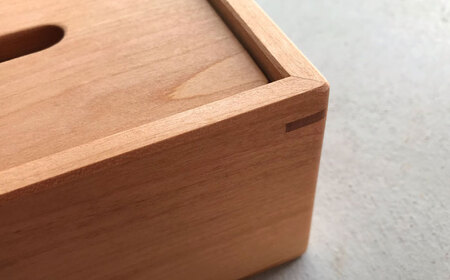 ティッシュボックス チェリー / ティッシュボックス ティッシュ箱 ティッシュケース ウォールナット インテリア 雑貨 木製 / 瑞浪市 / Factory Kakamu インテリア 雑貨 木製 [A