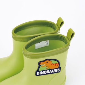 ワッペン付レインブーツ　ディノサウルス　14cm　671319　5-098