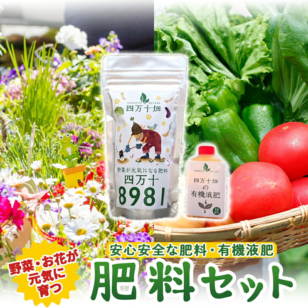 【ふるさと納税】野菜が元気に育つ肥料セット ／Fis-A03 趣味 ガーデニング 家庭菜園 園芸 ベランダ菜園 プランター 種 種子 培養土 畑 土造り 土壌改良 土づくり 土壌改良剤